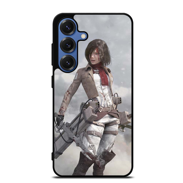 ATTACK ON TITAN MIKASA ACKERMAN SNOW Samsung Galaxy S25 Case