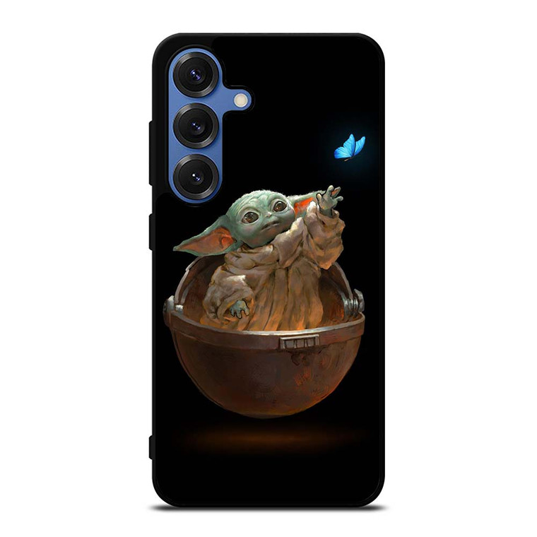 BABY YODA BUTTERFLY STAR WARS Samsung Galaxy S25 Case
