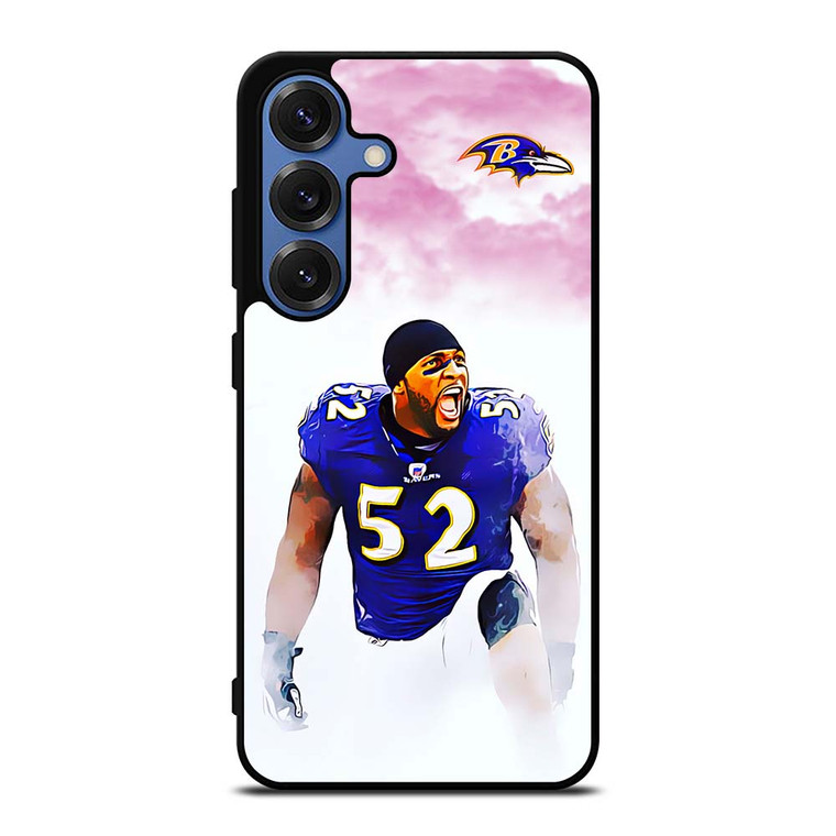 BALTIMORE RAVENS RAY LEWIS 52 Samsung Galaxy S25 Case