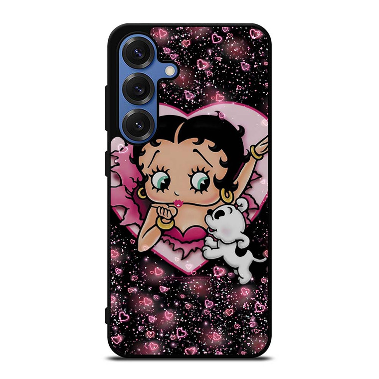 BETTY BOOP AND DOG CARTOON Samsung Galaxy S25 Case