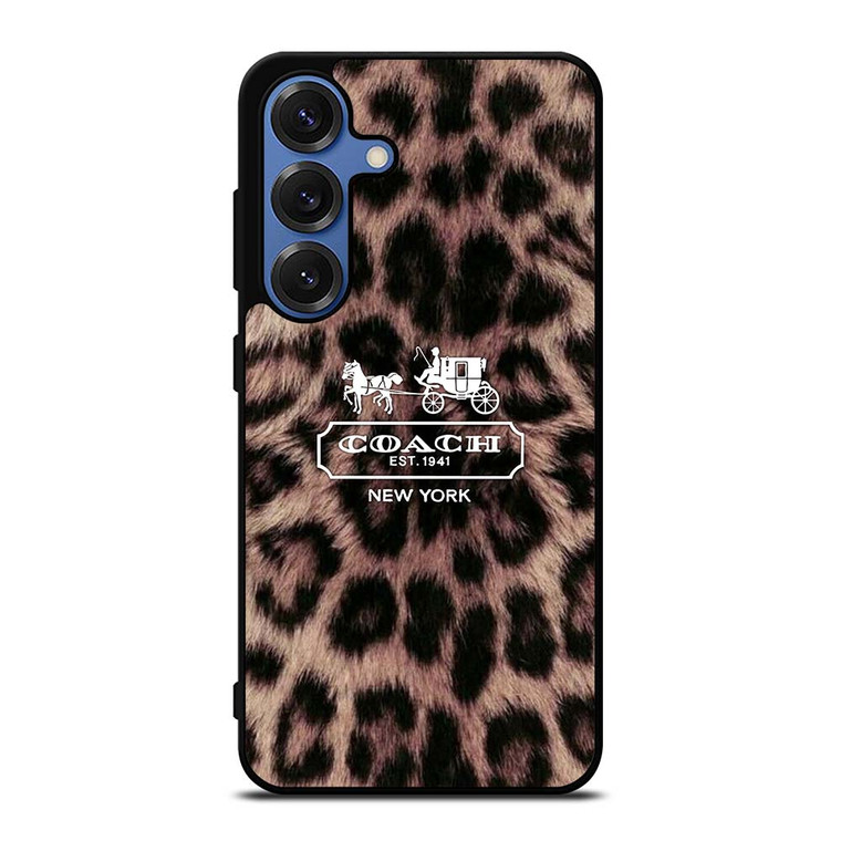 COACH NEW YORK LEOPARD Samsung Galaxy S25 Case