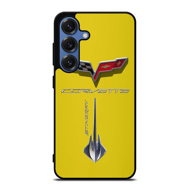Corvette Stingray C7 Yellow Samsung Galaxy S25 Case