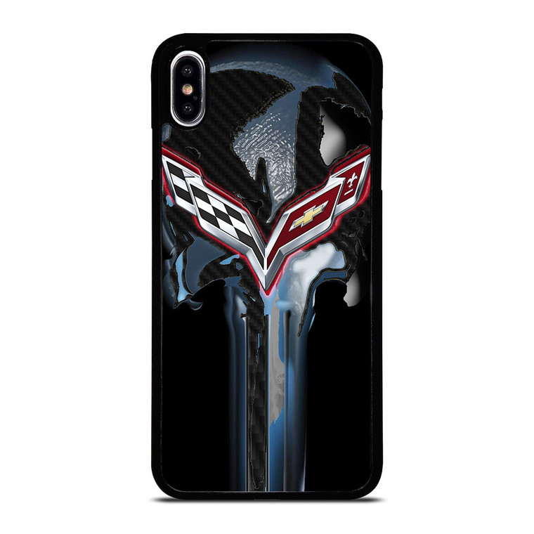 CORVETTE SKULL LOGO iPhone XS Max Case