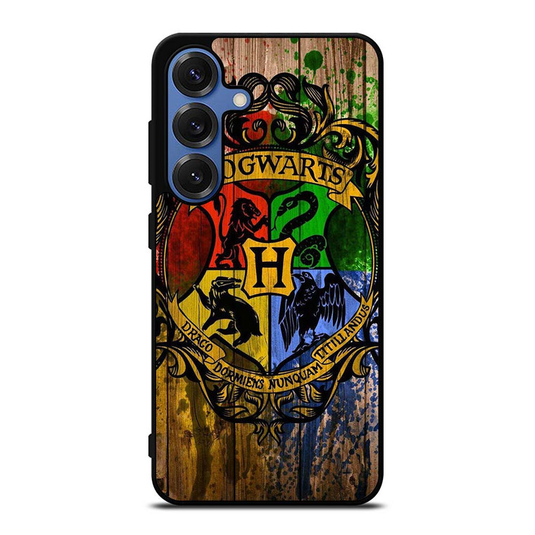 HOGWARTS HARRY POTTER LOGO WOOD Samsung Galaxy S25 Case