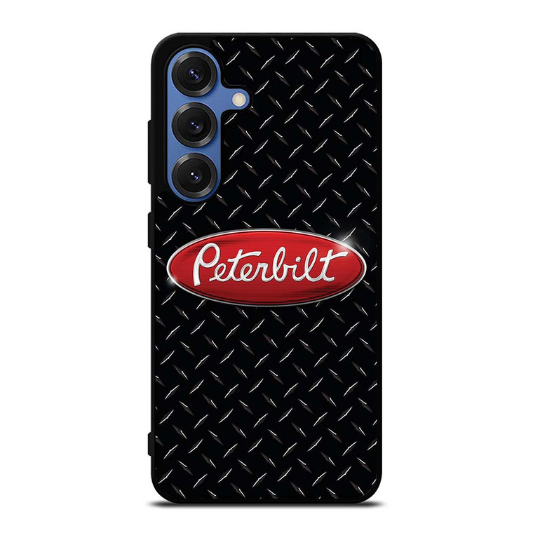 PETERBILT TRUCK PLATE BLACK Samsung Galaxy S25 Case
