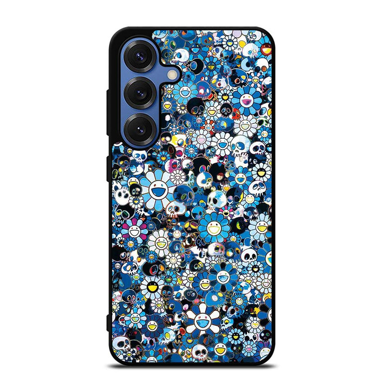 TAKASHI MURAKAMI FLOWERS BLUE Samsung Galaxy S25 Case