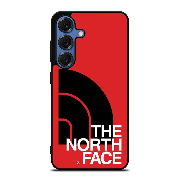 THE NORTH FACE LOGO BLACK RED Samsung Galaxy S25 Case