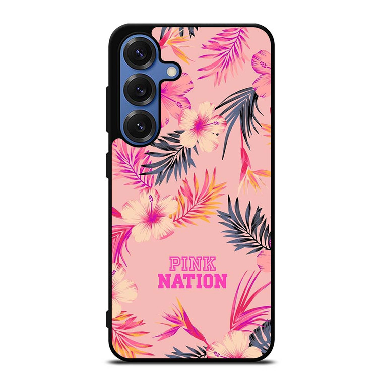VICTORIA SECRET PINK NATION FLORAL BG Samsung Galaxy S25 Case
