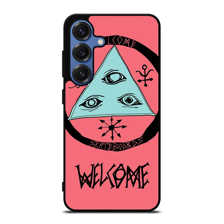 WELCOME SKATEBOARDS LOGO PINK Samsung Galaxy S25 Case