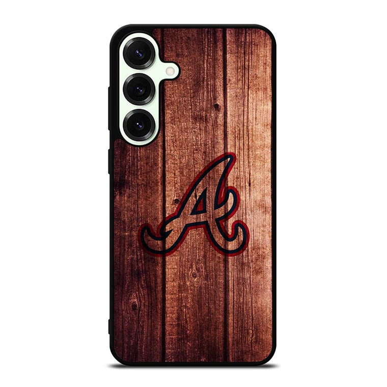 ATLANTA BRAVES LOGO WOOD INITIAL Samsung Galaxy S25 Plus Case