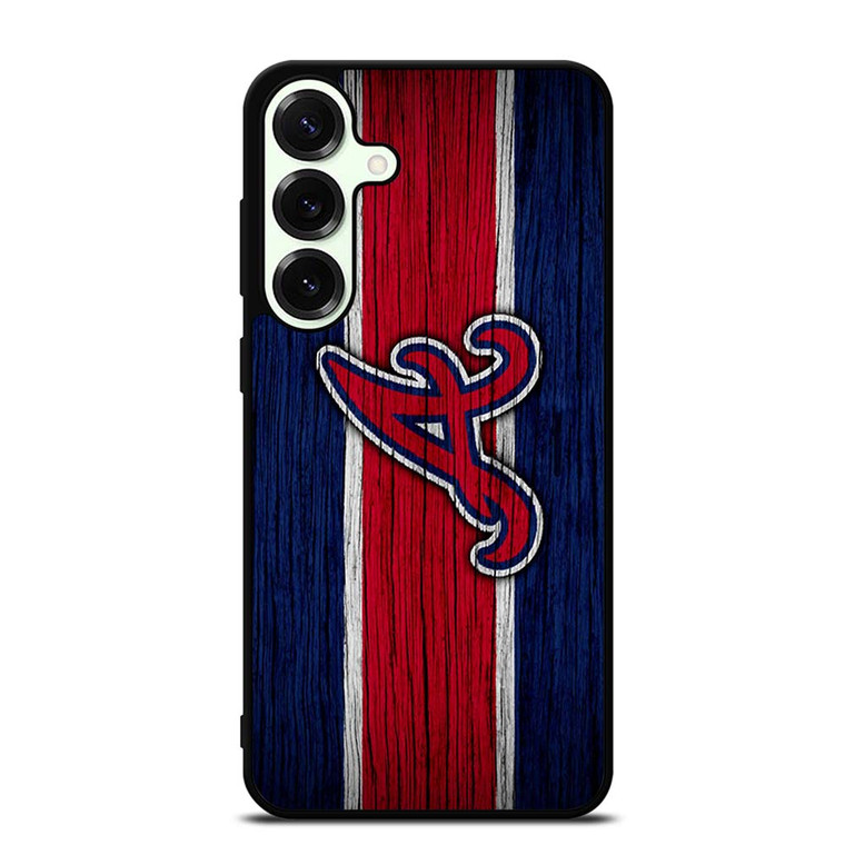 ATLANTA BRAVES MLB LOGO STRIPS Samsung Galaxy S25 Plus Case
