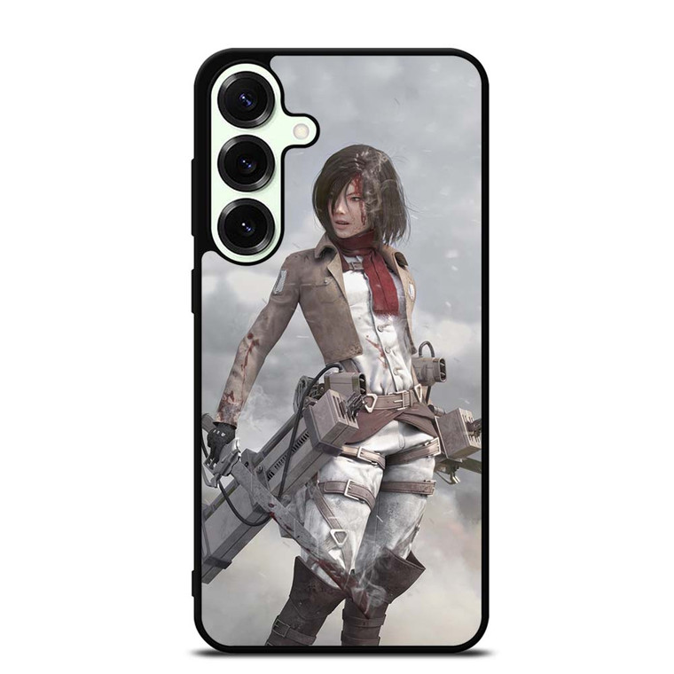 ATTACK ON TITAN MIKASA ACKERMAN SNOW Samsung Galaxy S25 Plus Case