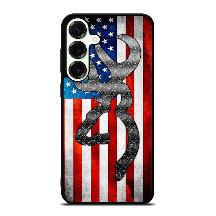 BROWNING CAMO AMERICAN FLAG Samsung Galaxy S25 Plus Case