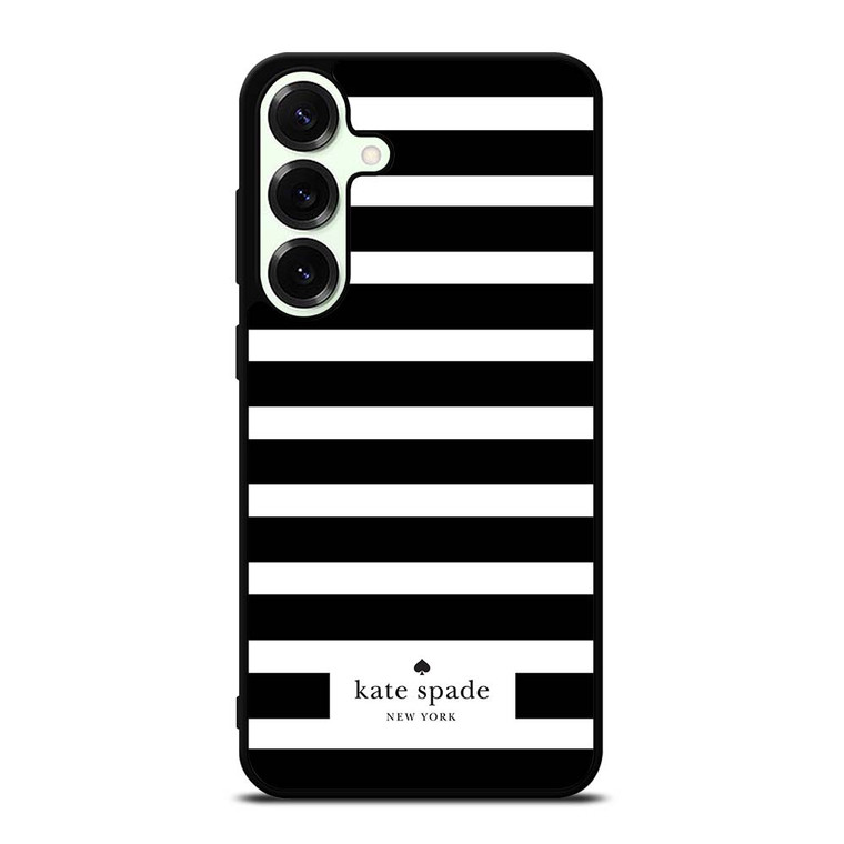 KATE SPADE NEW YORK BLACK WHITE STRIPES Samsung Galaxy S25 Plus Case