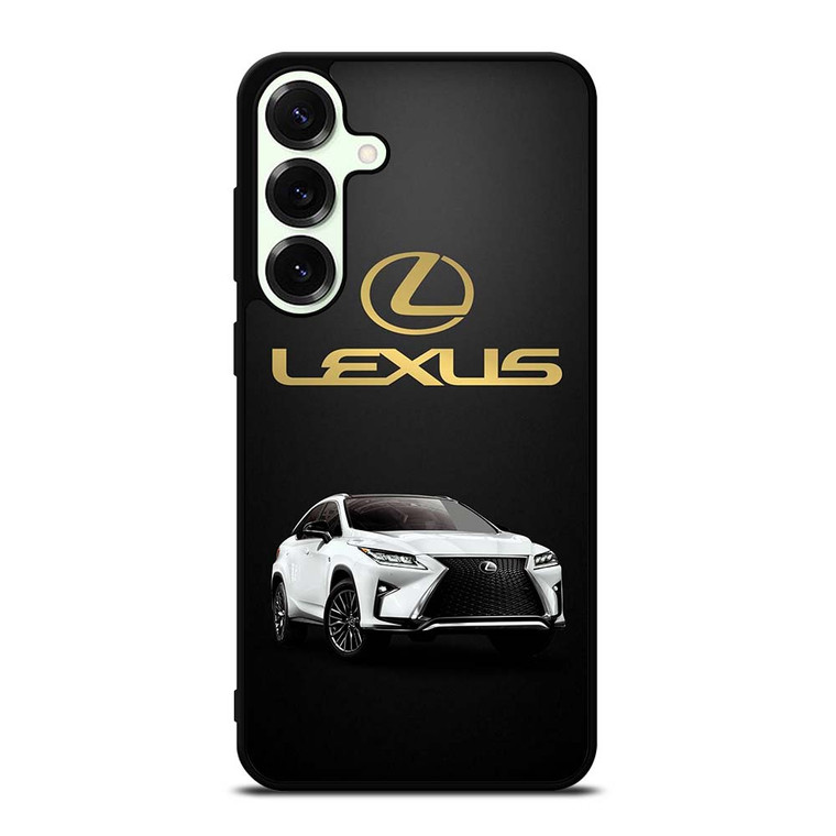 LEXUS WHITE CAR GOLD LOGO Samsung Galaxy S25 Plus Case