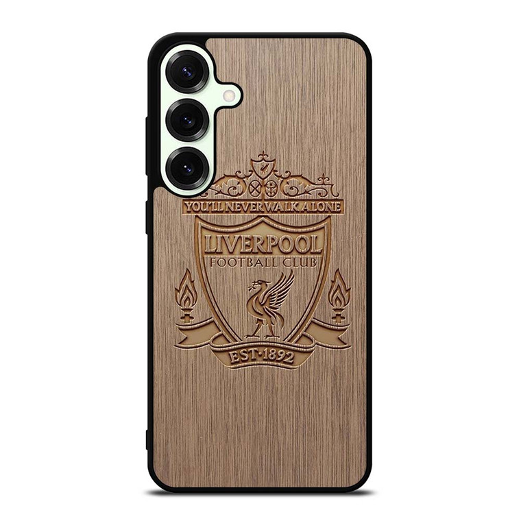 LIVERPOOL FC FOOTBALL CLUB WOODEN LOGO Samsung Galaxy S25 Plus Case