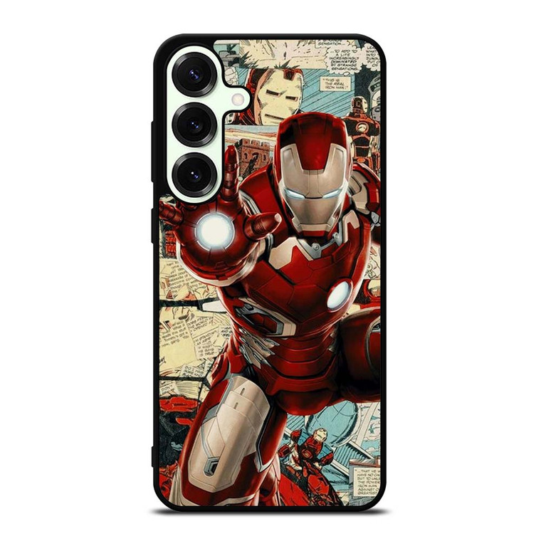MARVEL IRONMAN COLLAGE COMIC Samsung Galaxy S25 Plus Case
