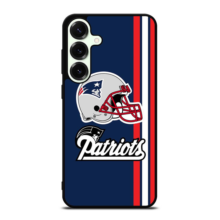 NEW ENGLAND PATRIOTS STRIPS HELMET Samsung Galaxy S25 Plus Case