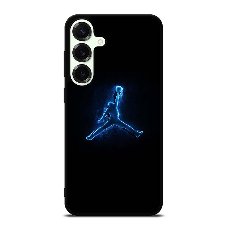 NIKE AIR JORDAN LOGO BLUE LIGHT Samsung Galaxy S25 Plus Case