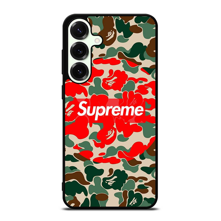 SUPREME BAPE CAMO Samsung Galaxy S25 Plus Case