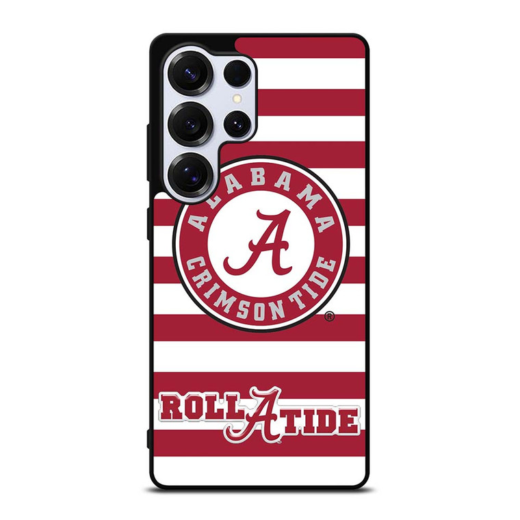ALABAMA CRIMSON TIDE ROLL A TIDE STRIPE LOGO Samsung Galaxy S25 Ultra Case