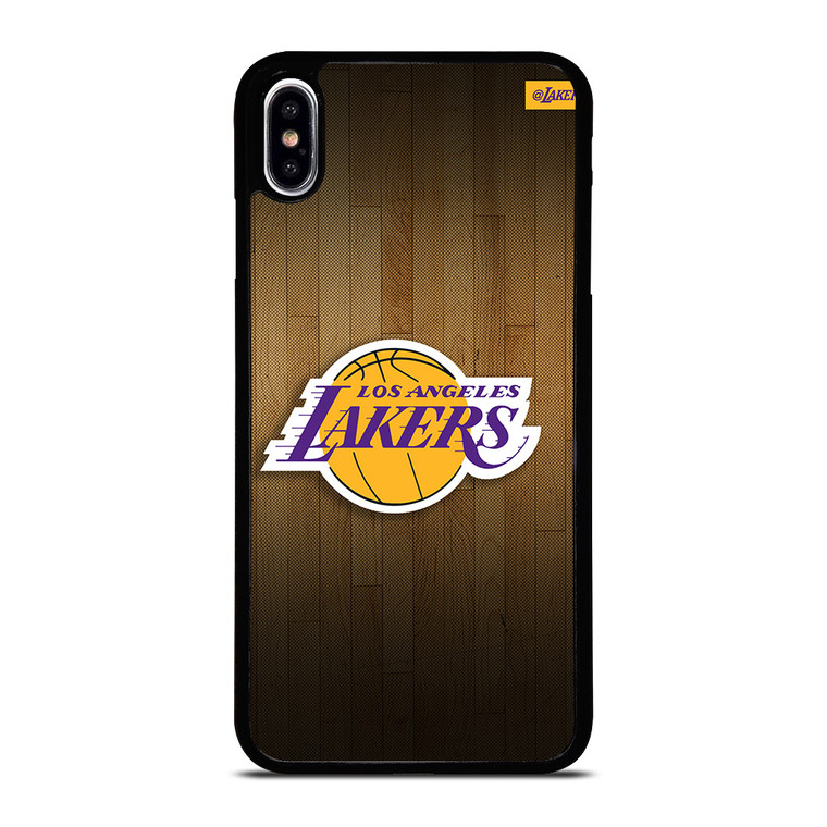 LA LAKERS BASKETBALL WOODEN iPhone XS Max Case