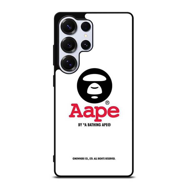 BAPE WHITE LOGO Samsung Galaxy S25 Ultra Case