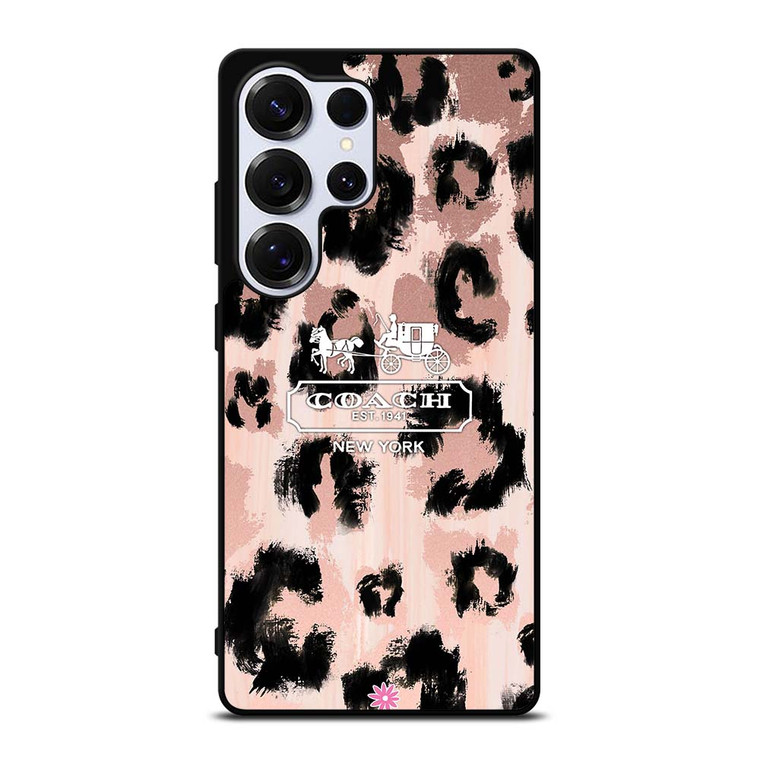COACH NEW YORK LEOPARD SKIN Samsung Galaxy S25 Ultra Case