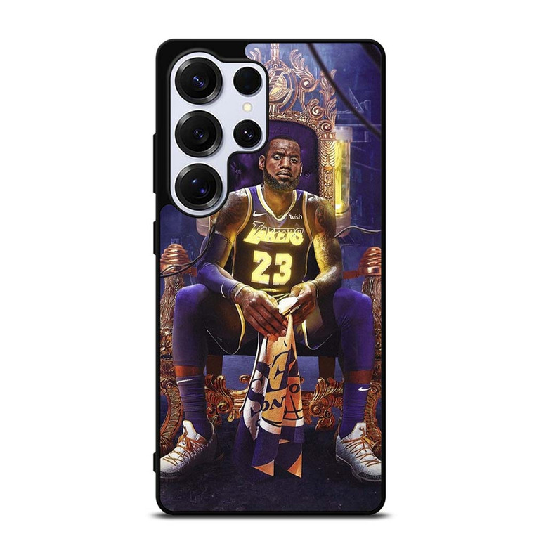 LEBRON JAMES LAKERS KING SITDOWN Samsung Galaxy S25 Ultra Case