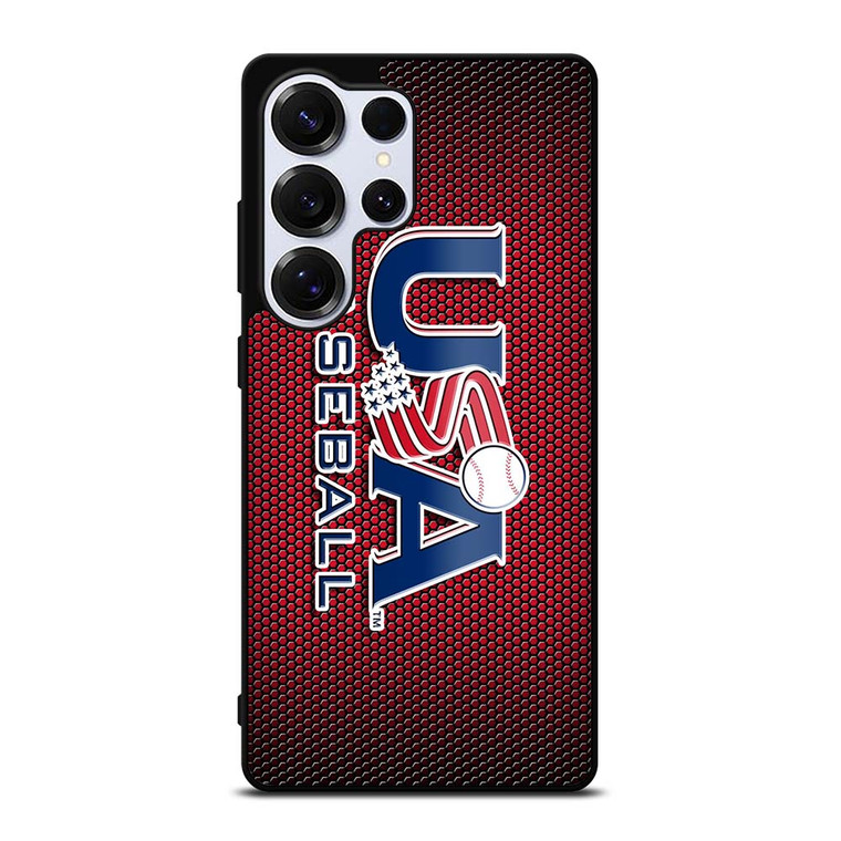 MAJOR BASEBALL LEAGUE LOGO RED Samsung Galaxy S25 Ultra Case