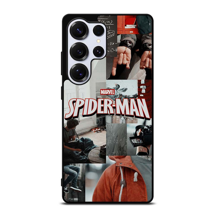MARVEL SPIDERMAN LOGO COLAGE Samsung Galaxy S25 Ultra Case
