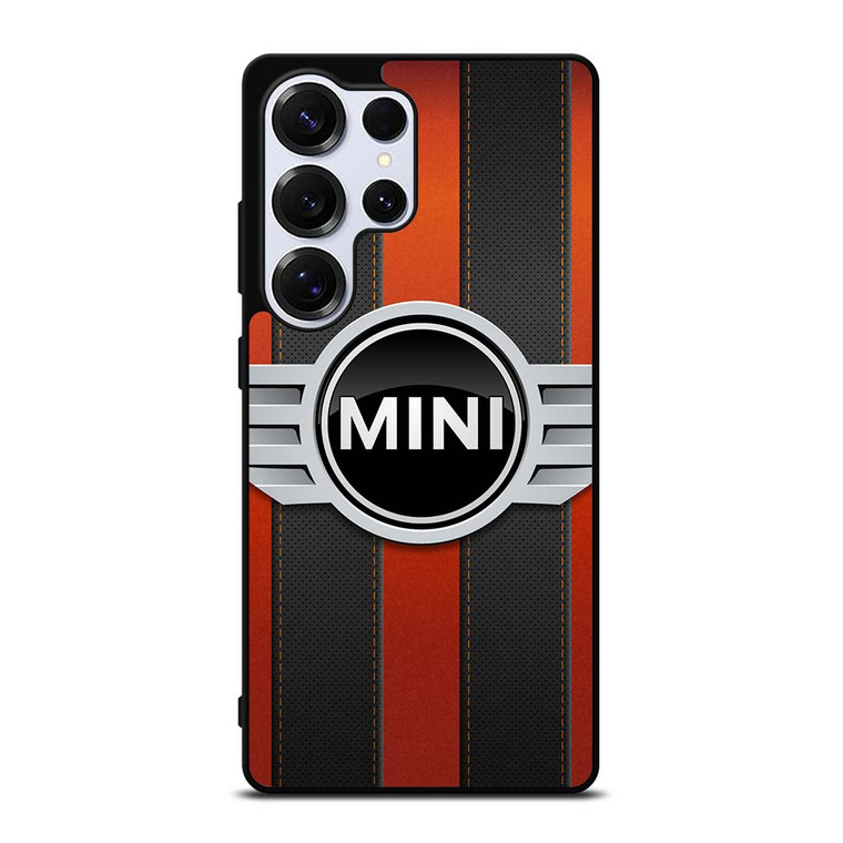 MINI COPER LOGO BLACK RED STRIPES Samsung Galaxy S25 Ultra Case