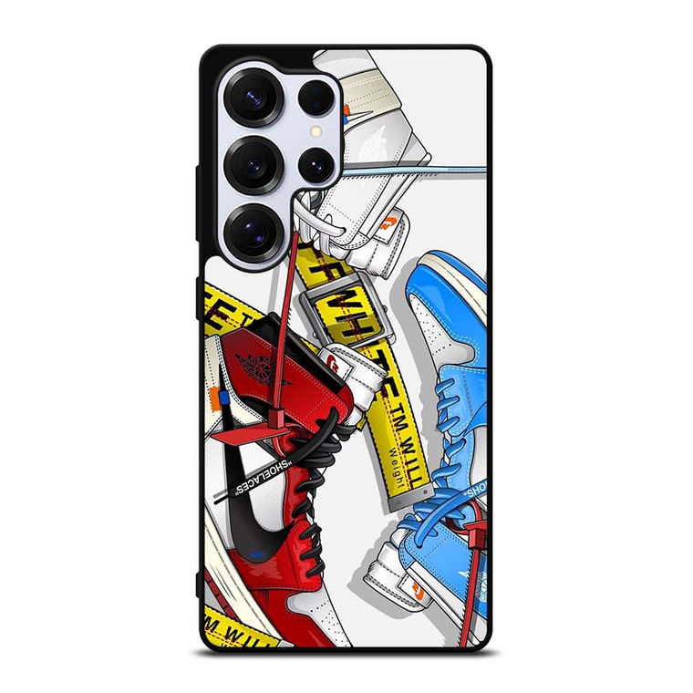OFF WHITE AIR JORDAN SHOES Samsung Galaxy S25 Ultra Case