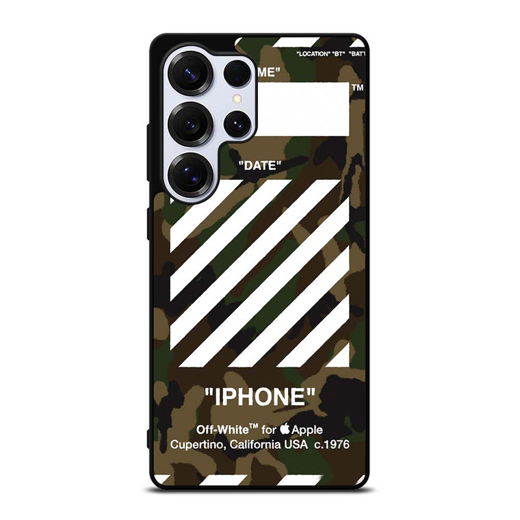 OFF WHITE CAMO BACKGROUND Samsung Galaxy S25 Ultra Case