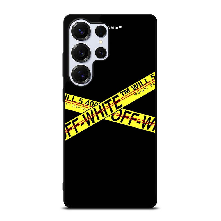 OFF WHITE LOGO STRIP Samsung Galaxy S25 Ultra Case