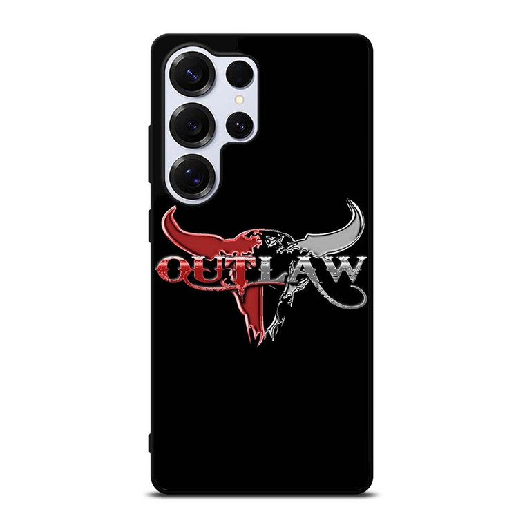 OUTLAW LOGO RED SILVER METAL Samsung Galaxy S25 Ultra Case
