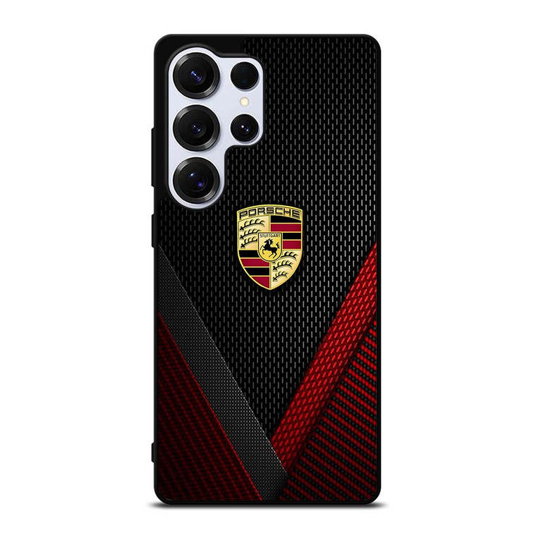 PORSCHE LOGO CARBON Samsung Galaxy S25 Ultra Case