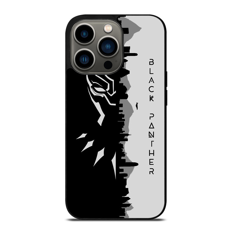 BLACK PANTHER BLACK WHITE FAN ART iPhone 13 Pro Case BLACK PANTHER BLACK WHITE FAN ART iPhone 13 Pro Case