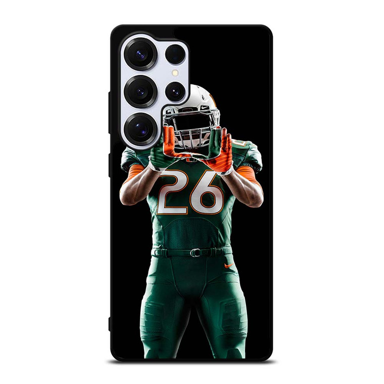 UM MIAMI HURRICANES FOOTBALL Samsung Galaxy S25 Ultra Case