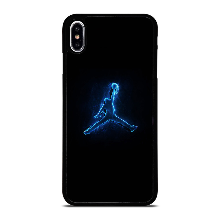 NIKE AIR JORDAN LOGO BLUE LIGHT iPhone XS Max Case