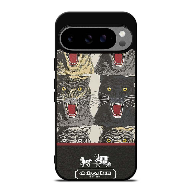 COACH NEW YORK TIGER FACE PATTERN Google Pixel 9 Pro XL Case