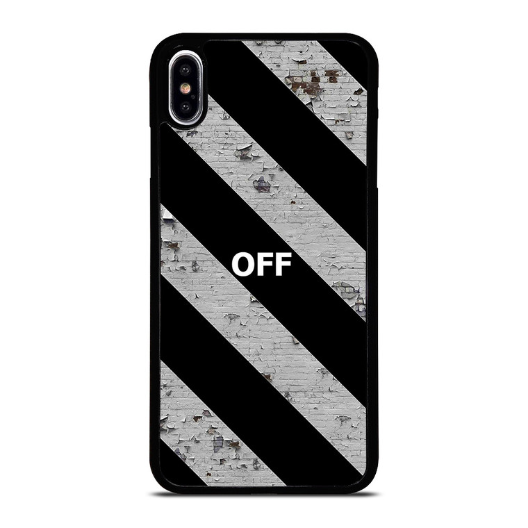 OFF WHITE LOGO STRIPE iPhone XS Max Case