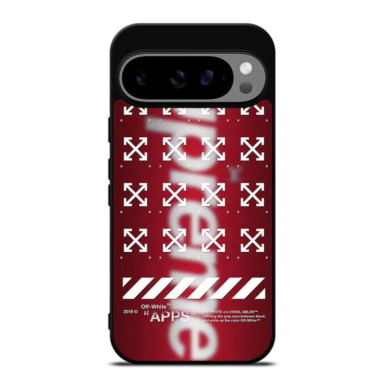 OFF WHITE X SUPREME LOGO BLUR Google Pixel 9 Pro XL Case
