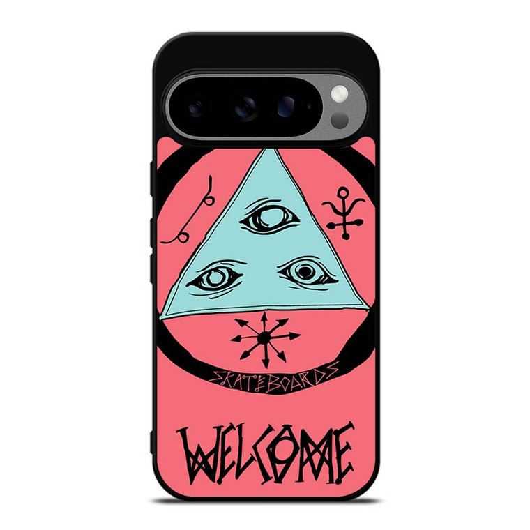 WELCOME SKATEBOARDS LOGO PINK Google Pixel 9 Pro XL Case WELCOME SKATEBOARDS LOGO PINK Google Pixel 9 Pro XL Case
