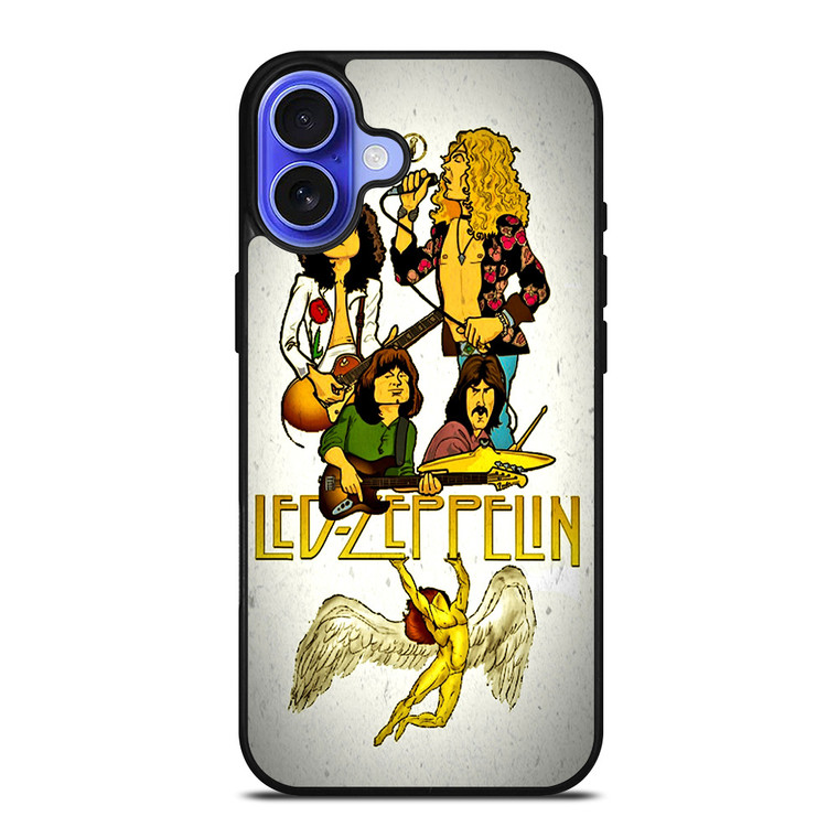 LED ZEPPELIN ROCK BAND ART iPhone 16 Case