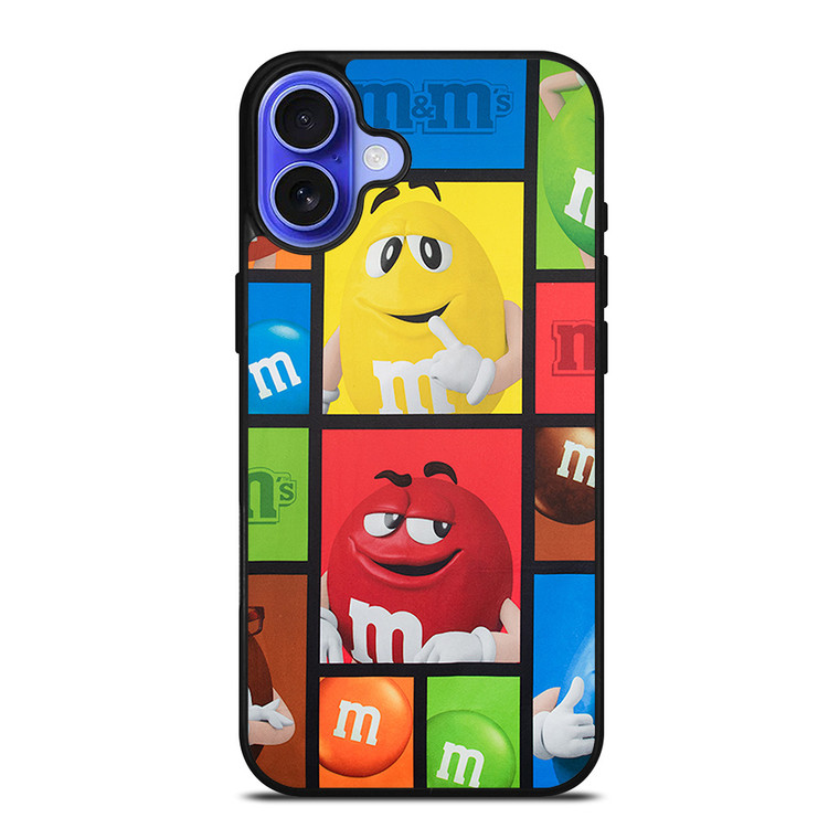 M&M'S CANDIES MASCOT COLLAGE iPhone 16 Case