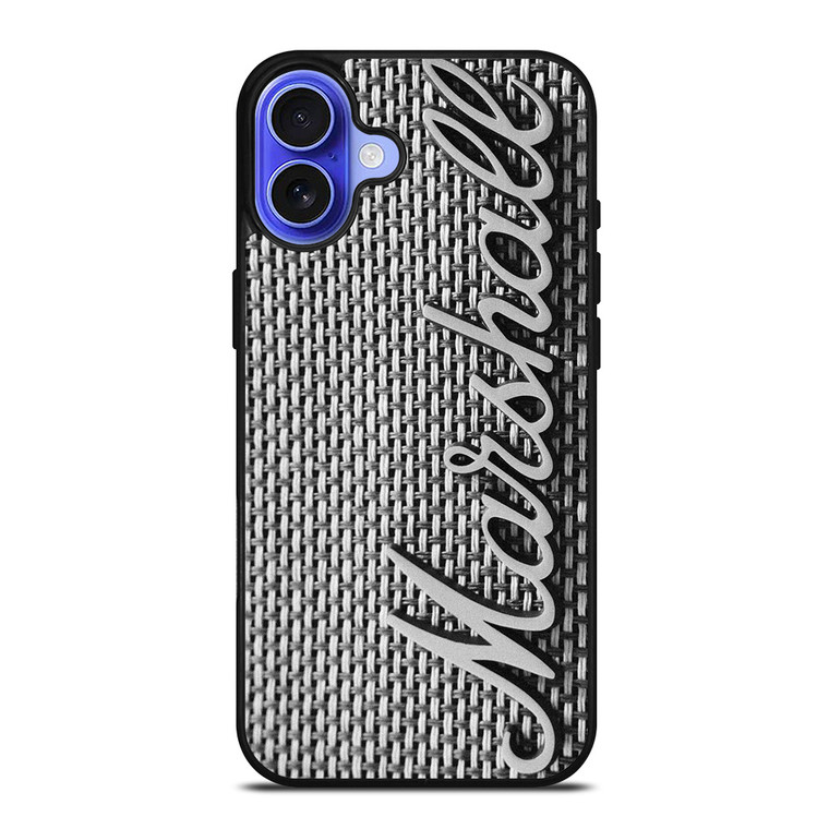 MARSHALL AMPLIFIER METAL EMBLEM iPhone 16 Case