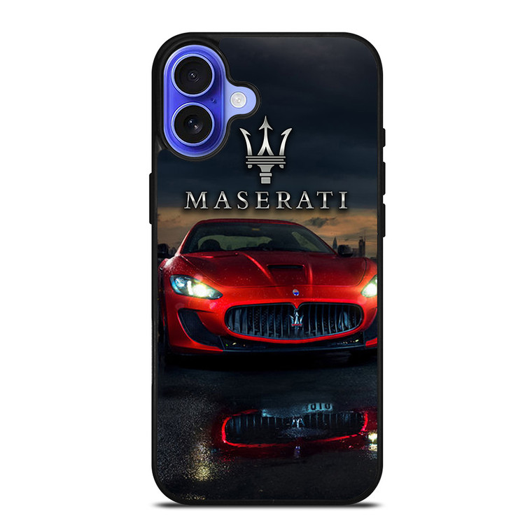 MASERATI RED CAR LOGO iPhone 16 Case