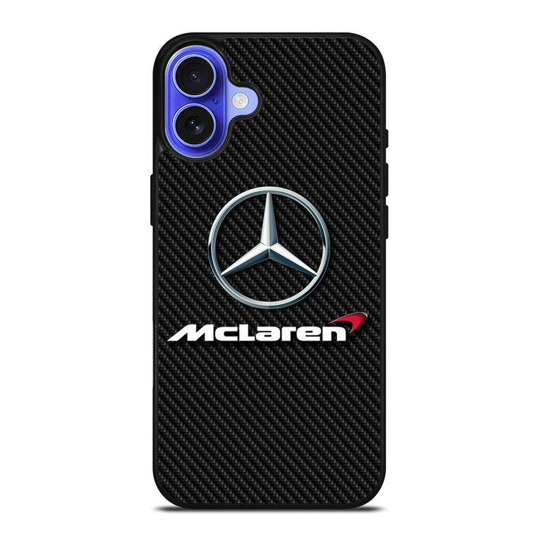 MERCEDES MCLAREN CARBON LOGO iPhone 16 Case