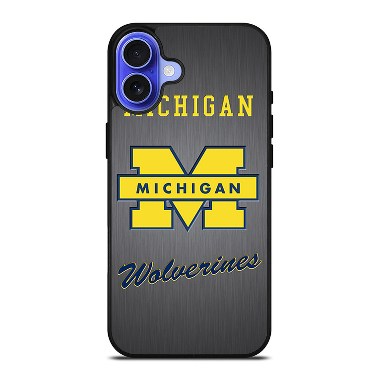 MICHIGAN WOLVERINES LOGO iPhone 16 Case